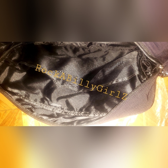 Sourpuss Man's Ruin Pinup Girl Martini Glass Tattoo Flash Laptop Messenger Bag - Picture 11 of 16